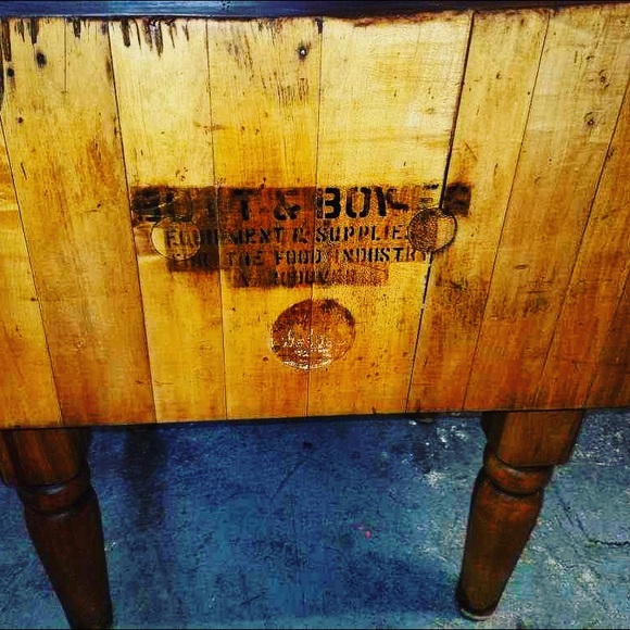 Antique Butcher Block - Picture 1 of 8